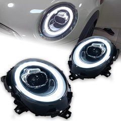 Передние тюнинг лед фары для Mini Cooper F55, F56, F57 2014-2022 г.в. Мини Купер, BMW, Альтернативная оптика, Новое, На штатные места
