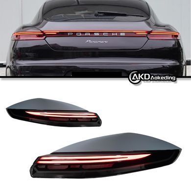 Задні тюнінг лед фонарі з центральним стопом Porsche Panamera 2010-2016 р.в. Порше Панамера, Porsche, Альтернативная оптика, Panamera, Новое, На штатные места