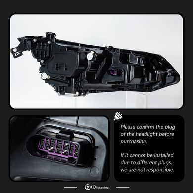 Передні тюнінг лед фари Volkswagen Golf 8 2021-2024 р.в. Гольф 8, Volkswagen, Альтернативная оптика, Golf, Новое, На штатные места