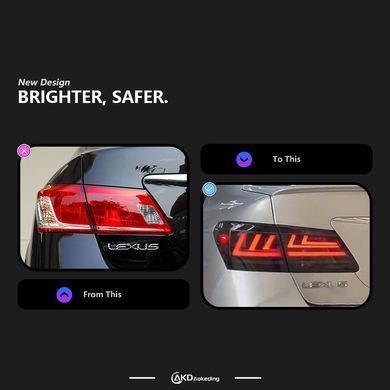 Задние тюнинг лед фонари Lexus ES 2006-2012 г.в. Лексус ЕС, Lexus