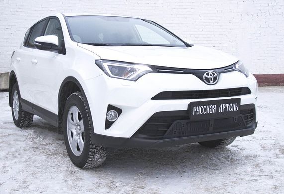 Накладки на передние фары (реснички) Toyota Rav4 2015+ г.в. рестайлинг Тойота Рав4