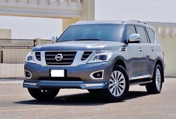 Накладки на бампера тюнинг Nissan Patrol 2010 г.в. Нисан Патрол