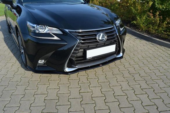 Сплиттер сплиттер переднего бампера LEXUS GS MK4 FACELIFT 2015-2017 г.в.