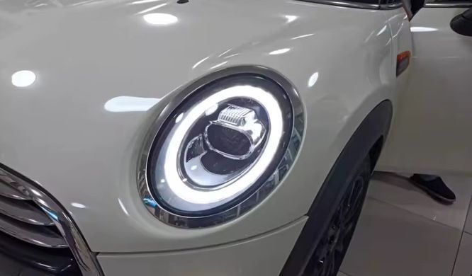 Передние тюнинг лед фары для Mini Cooper F55, F56, F57 2014-2022 г.в. Мини Купер, BMW, Альтернативная оптика, Новое, На штатные места