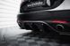 Накладка на задній бампер диффузор для Alfa Romeo Giulia Veloce 2016-, Черный