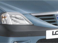 Реснички на фары Dacia\ Renault Logan 2004-2013 г.в.