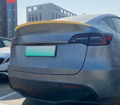 Спойлер крышки багажника для Tesla Model Y 2019+ г.в. , Серый грунт (под покраску), Внешний Тюнинг, Tesla, Спойлер, ABS-пластик, Model Y, Новое, На штатные места