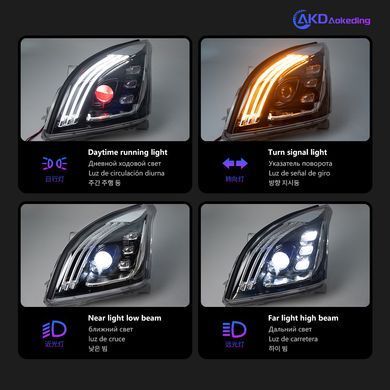 Передние тюнинг лед фары Toyota Prado 120 2003-2009 г.в. Тойота Прадо 120, Toyota, Альтернативная оптика, Prado, Новое, На штатные места
