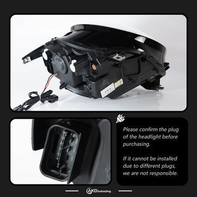 Передние тюнинг лед фары для Mini Cooper F55, F56, F57 2014-2022 г.в. Мини Купер, BMW, Альтернативная оптика, Новое, На штатные места