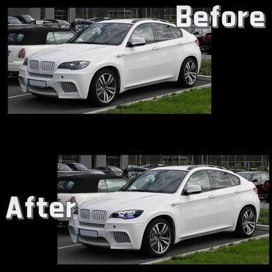 Передние тюнинг лед фары для BMW X6 E71 2008-2013 г.в. БМВ Х6 Е71