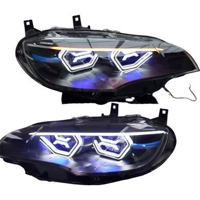 Передние тюнинг лед фары для BMW X6 E71 2008-2013 г.в. БМВ Х6 Е71
