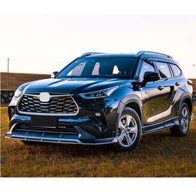 Тюнинг обвес для Toyota Highlander 2019- г.в. Тойота Хайлендер, Черный, Toyota, Комплект обвеса, Не требуется, Полипропилен, Highlander, Новое, На штатные места