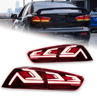 Задние лед фонари Mitsubishi Lancer X 2007-2018 г.в. Митсубиси Лансер Х, Mitsubishi, Альтернативная оптика, Lancer, Новое, На штатные места, LANCER Sedan (CY/Z_A) 2007-