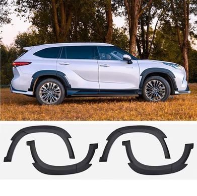 Тюнинг обвес для Toyota Highlander 2019- г.в. Тойота Хайлендер, Черный, Toyota, Комплект обвеса, Не требуется, Полипропилен, Highlander, Новое, На штатные места