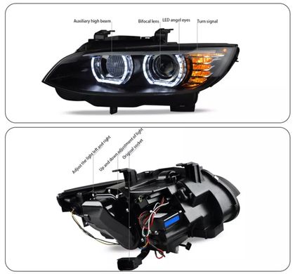 Передние лед фары BMW 3-серии E90 2006-2012 г.в. БМВ Е90, Внешний Тюнинг, BMW, Альтернативная оптика, 3-Series, Новое, На штатные места, 3 (E90) 2005-2011