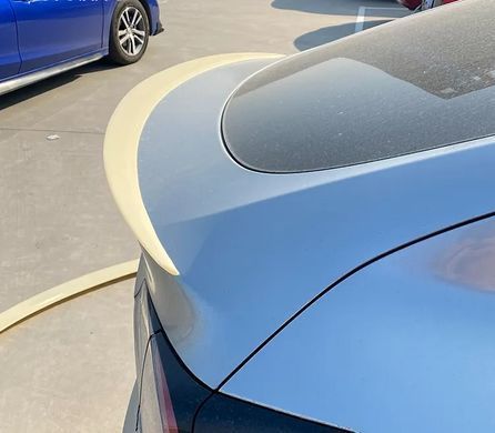 Спойлер крышки багажника для Tesla Model Y 2019+ г.в. , Серый грунт (под покраску), Внешний Тюнинг, Tesla, Спойлер, ABS-пластик, Model Y, Новое, На штатные места