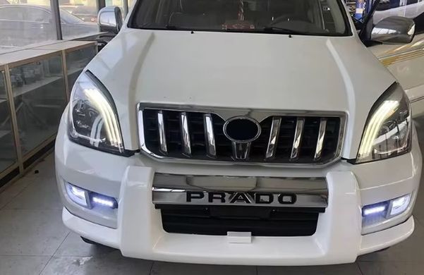 Передние тюнинг лед фары Toyota Prado 120 2003-2009 г.в. Тойота Прадо 120, Toyota, Альтернативная оптика, Prado, Новое, На штатные места