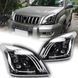 Передние тюнинг лед фары Toyota Prado 120 2003-2009 г.в. Тойота Прадо 120, Toyota, Альтернативная оптика, Prado, Новое, На штатные места