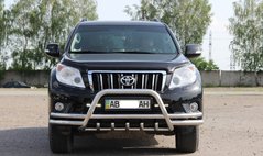 Защита переднего бампера кенгурятник с усами Toyota Prado 150 2009-2017 г.в.