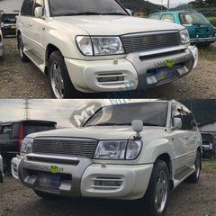 Накладка на передній бампер Toyota LC100 Land Cruiser 1998-2007 р.в. Ленд крузер 100