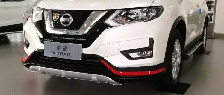 Накладки на бампера Nissan X-Trail / Rogue 2014+ г.в. стиль Nismo, Черный, Nissan, Накладка на передний бампер, Не требуется, ABS-пластик, X-Trail, Новое, На штатные места, X-TRAIL (T32) 2014-