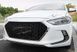 Решітка радіатора Hyundai Elantra 2016-2019 р.в. Хюндай Елантра, Hyundai, Не требуется, ABS-пластик, Elantra, Новое, На штатные места, Elantra 2016-2018