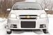 Зимняя заглушка решётки переднего бампера Chevrolet Aveo седан 2007-2012 г.в. Шевролет Авео, Черный, Chevrolet, Зимняя заглушка от холода, Не требуется, ABS-пластик, Aveo, Новое, На штатные места, AVEO Sedan (T250, T255) 2005-