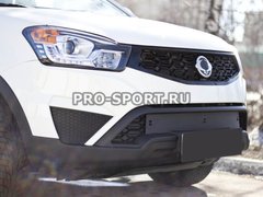 Зимова заглушка решітки переднього бампера SsangYong Actyon 2013+