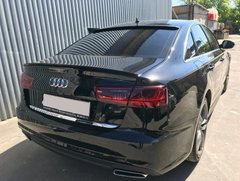 Спойлер заднего стекла ( козырек, бленда ) Audi A6 C7 2010+ г.в., Серый грунт (под покраску), Audi, Требуется, Стекловолокно, A6, Новое, На штатные места, A6 (4G2, C7) 2010-