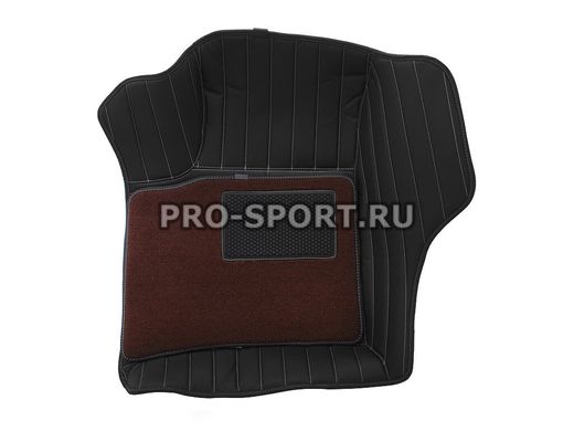 Коврики 3D VIP класса на липучках Audi Q7(5 Seats) 06+ г.в.