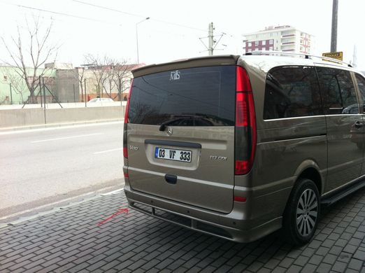 Накладка на задний бампер губа Mercedes Viano 2004+ г.в.