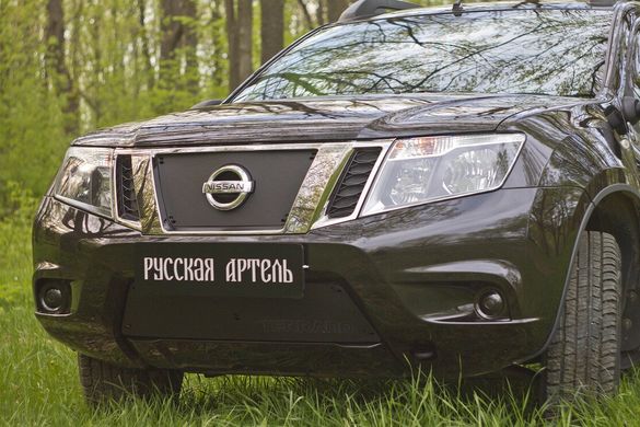 Зимняя заглушка решетки радиатора Nissan Terrano 2014+ Нисан Терано