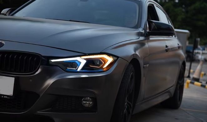 Передні тюнінг лед фари BMW F30 2013-2018 р.в. БМВ Ф30, BMW, Альтернативная оптика, 3-Series, Новое, На штатные места, 3 (F30, F35, F80) 2011-
