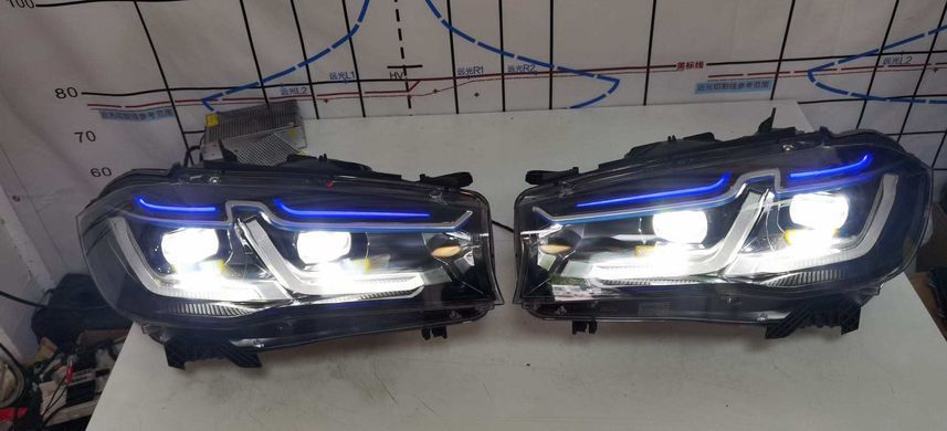 Передние лед фары BMW X5 F15 2013-2018 г.в. БМВ Х5 Ф15, Оптика, BMW, Альтернативная оптика, X5, Новое, На штатные места, X5 (F15) 2013-
