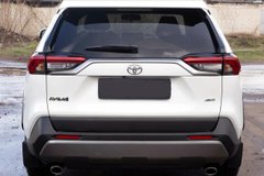 Защитная накладка на задний бампер Toyota Rav4 2019- г.в. Тойота Рав4, Черный, Защитные накладки, Toyota, Накладка на задний бампер, Не требуется, ABS-пластик, RAV4, Новое, На штатные места, RAV4 V ( 2019- )