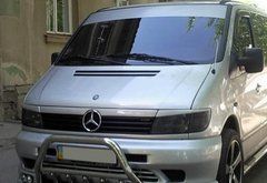 Реснички на фары Mercedes Vito 638 1996-2002 г.в., Черный, Mercedes, Декоративные накладки, Не требуется, Пластик, Vito, Новое, VITO Bus (638) 1996-2003