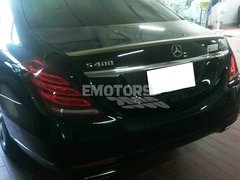 Спойлер крышки багажника ( Сабля, лип спойлер ) Mercedes S-class W222 2013+ г.в., Серый грунт (под покраску), Внешний Тюнинг, Mercedes, Спойлер, Требуется, ABS-пластик, S-Class, Новое, На штатные места, S-KLASSE (W222) 2013-