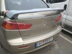 Спойлер багажника під завод Mitsubishi Lancer X 2007+ Мітсубіші Лансер Х ABS пластик, Серый грунт (под покраску), Зовнішній тюнінг, Mitsubishi, Спойлер, Требуется, ABS-пластик, Lancer, Новое, На штатные места, LANCER Sedan (CY/Z_A) 2007-