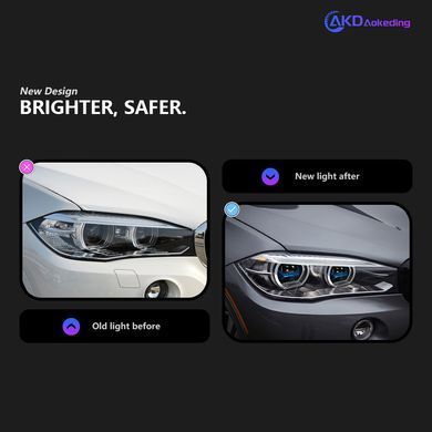 Передние лед фары BMW X5 F15 2013-2018 г.в. БМВ Х5 Ф15, BMW, Альтернативная оптика, X5, Новое, На штатные места, X5 (F15) 2013-