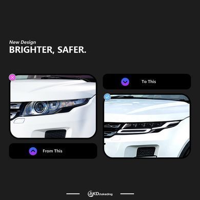 Передние тюнинг лед фары Range Rover Evoque 2012-2018 г.в. Рендж Ровер Евок