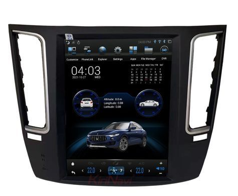 Магнитола в стиле Тесла для Maserati Levante 2014-2019 г.в. Масерати Леванте, Черный, Maserati, Levante, Новое, На штатные места
