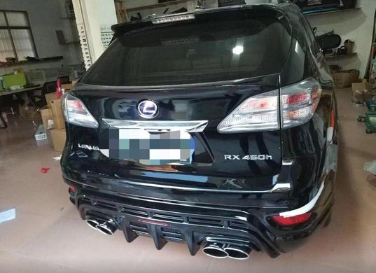 Накладка диффузор заднего бампера Lexus RX 2008-2015 г.в. в стиле Wald