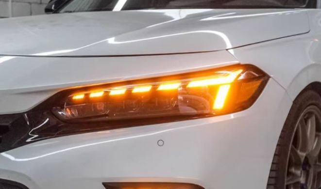Передні тюнінг лед фари Honda Civic 2022+ р.в. Хонда Цивік 11, Honda, Альтернативная оптика, Civic, Новое, На штатные места
