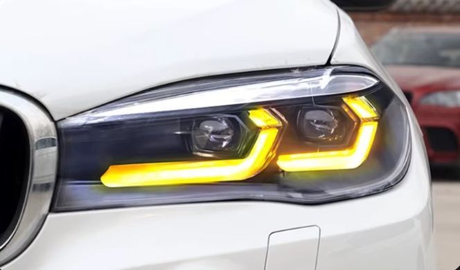 Передние тюнинг лед фары для BMW X5 F15 2013-2018 г.в. БМВ Х5 Ф15, BMW, Альтернативная оптика, X5, Новое, На штатные места, X5 (F15) 2013-