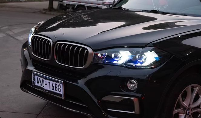 Передние тюнинг лед фары BMW X5 F15 2013-2018 г.в. БМВ Х5 Ф15, BMW, Альтернативная оптика, X5, Новое, На штатные места, X5 (F15) 2013-