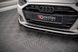 Накладка на передній бампер сплітер Audi A4 B9 рестайлінг 2019 р.в. Ауді А4 Б9, Черный, Зовнішній тюнінг, Audi, Накладка на передний бампер, Не требуется, ABS-пластик, A4, Новое, На штатные места, A4 (B9) 2015-