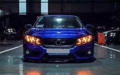 Передние тюнинг лед фары Honda Civic 2016-2021 г.в. Хонда Цивик 10, Honda, Альтернативная оптика, Civic, Новое, На штатные места