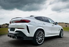 Дифузор заднього бампера BMW X6 G06 карбон , Черный, BMW, Накладка на задний бампер, Не требуется, Карбон, X6, Новое, На штатные места