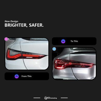 Задні лед ліхтарі BMW 4-серії G22 G23 G82 M4, Оптика, BMW, Альтернативная оптика, 4-Series, Новое, На штатные места, 4 series ( G22 )
