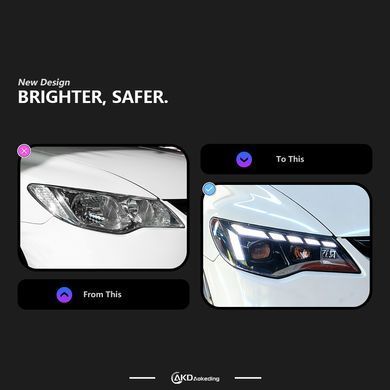 Передние тюнинг лед фары для Honda Civic FD2 2006-2012 г.в. Хонда Цивик, Honda, Альтернативная оптика, Civic, Новое, На штатные места, CIVIC VIII Sedan (FD, FA) 2005-